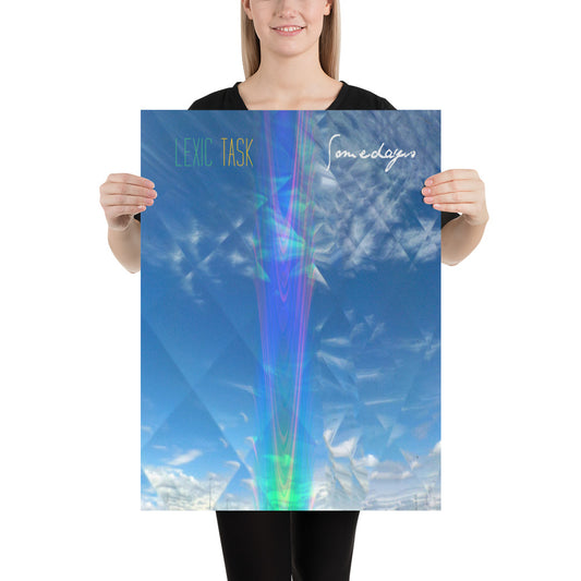 Somedays Retro Glitch Poster